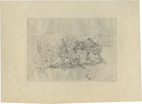 Серов Валентин Александрович. Мужик на телеге